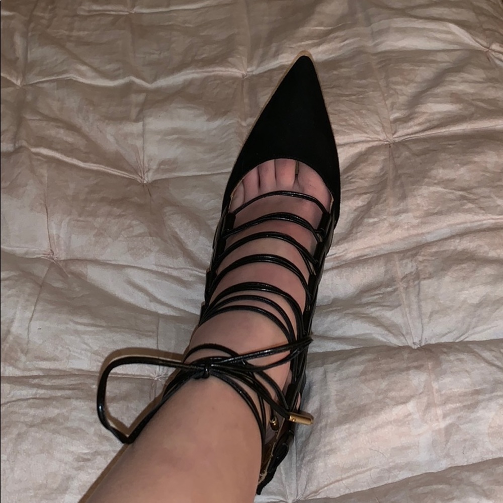 AQUAZURRA LACE UP SEXY HEELS